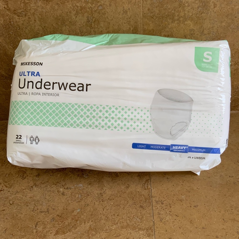McKesson Disposable Pull Up On Incontinence Ultra Underwear Diapers Heavy 22Pack